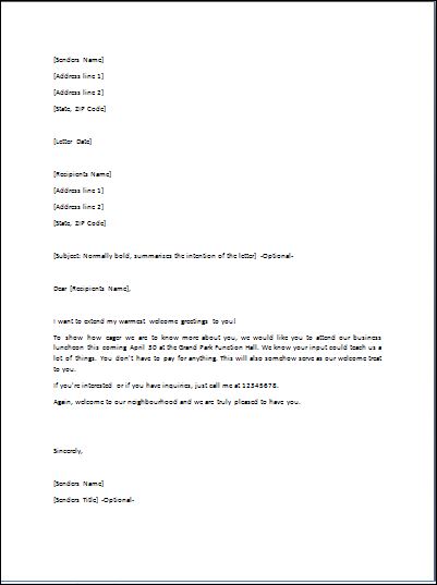 Sample Goodwill Letter Template Formal Word Templates