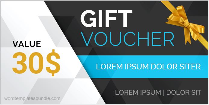 Gift Voucher Template for MS Word