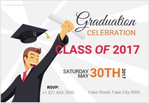 Graduation Party Invitation Cards MS Word
