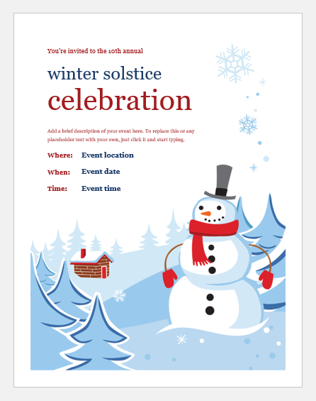 Winter party flyer