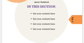 School project notebook template